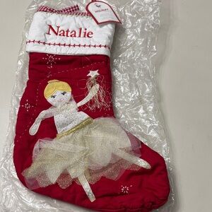 PBK Red Ballerina Stocking NIB New Natalie